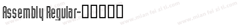 Assembly Regular字体转换